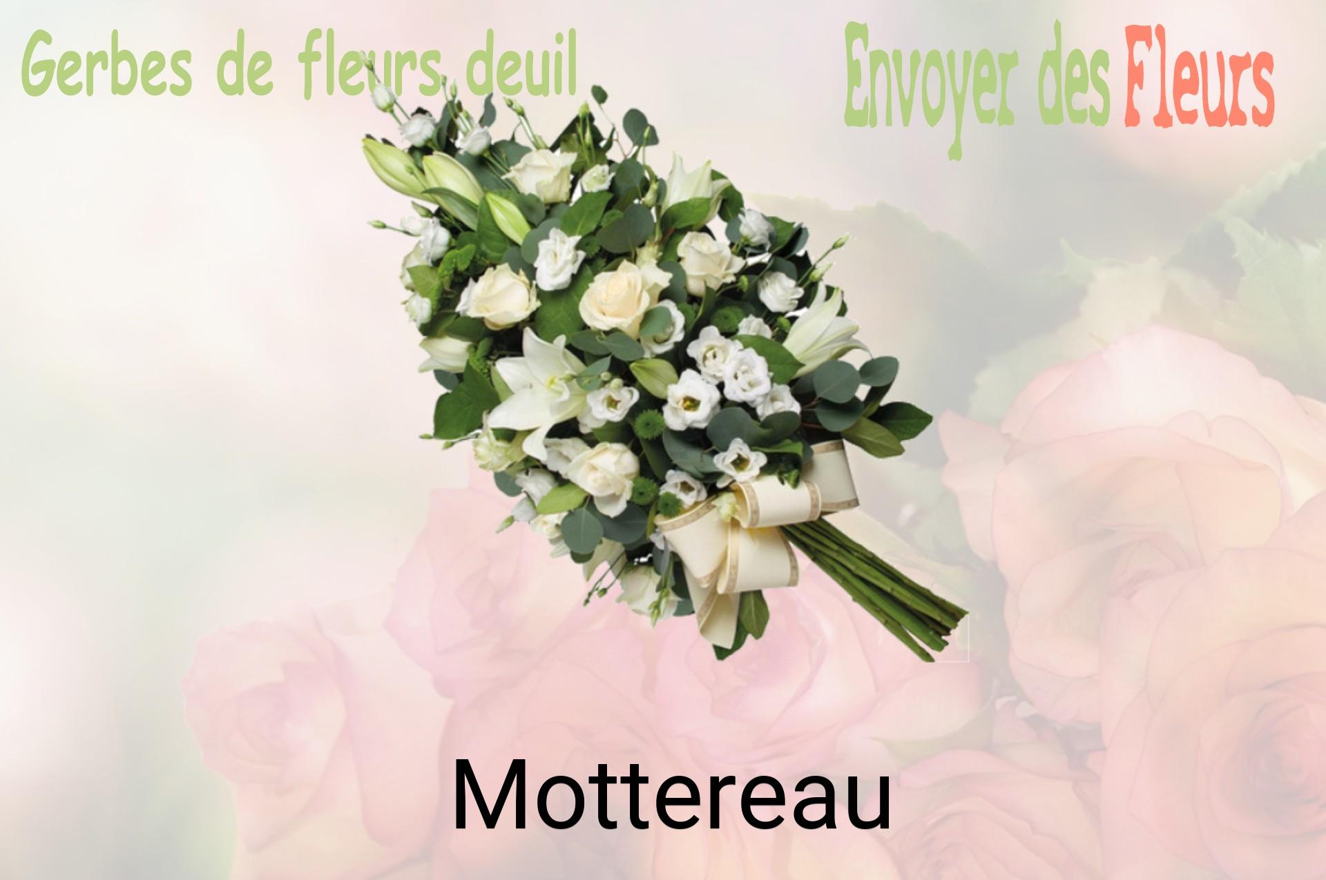 Gerbe de fleurs de deuil livrée à Mottereau